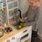 KidKraft Let's Cook Wooden Play Kitchen with Lights & Sounds & Pull-Down Faucet
